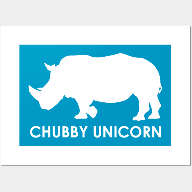 CHUBBY UNICORN Wall Art by timlewis